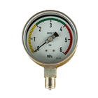 Μετρητής πίεσης ανοξείδωτου ορείχαλκου SS304 316ss 2,5» 63.5mm 0 έως 100 Kpa